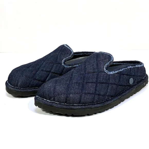 Birkenstock 1774 Eliscu Quilted Denim Slide Clogs Mules Dark Wash Denim 6 37 NEW - Picture 7 of 17